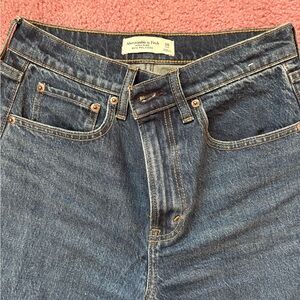Abercrombie & Fitch Dark Blue 90s Relaxed Straight Jeans